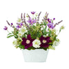 Nearly Natural A1109 13" Artificial Mixed Flower Arrangement in Decorative Vase, Multicolor