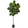 Nearly Natural 5.5` Fiddle Leaf Artificial Tree