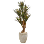 Nearly Natural 9643 50" Artificial Green Yucca Tree in Planter, UV Resistant (Indoor/Outdoor)