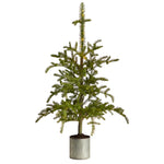 Nearly Natural T3394 4.5` Christmas Pine Artificial Tree in Decorative Planter