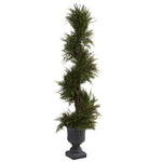 Nearly Natural 5367 45" Artificial Green Mini Pine Spiral with Urn (Indoor/Outdoor)