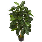 Nearly Natural 5574 4' Artificial Green Oak Ficus Tree