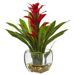 Nearly Natural Bromeliad with Vase Arrangement
