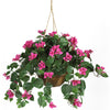 Nearly Natural Bougainvillea Hanging Basket Silk Plant