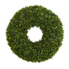 Nearly Natural 4339 28" Artificial Green Boxwood Wreath