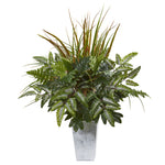 Nearly Natural 8886 25" Artificial Mix Greens Plant in Planter