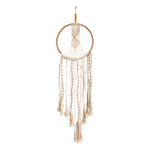 Nearly Natural 7113 3` x 1` Boho Macrame Dreamcatcher Wall Hanging Decor