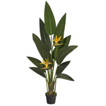 Nearly Natural 4.5`Bird of Paradise Artificial Plant (Real Touch)