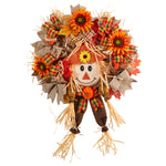 Nearly Natural W1192 30” Scarecrow Fall Artificial Autumn Wreath