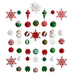 Nearly Natural D1043 Holiday Deluxe , 70 Count Christmas Tree Ornament Box Set