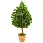 Nearly Natural 9376 58" Artificial Green Evergreen Tree in Terra Cotta Planter