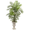 Nearly Natural 5936 6' Artificial Green Areca Palm Tree in Urn, UV Resistant (Indoor/Outdoor)