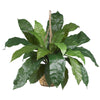 Nearly Natural 6775 17" Artificial Green Large Birds Nest Fern Hanging Basket