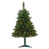 Nearly Natural 3` Northern Rocky Spruce Artificial Christmas Tree with 50 Clear Lights and 154 Bendable Branches