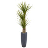 Nearly Natural 9301 6' Artificial Green Yucca Tree in Bullet Planter