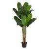 Nearly Natural 5576 5' Artificial Green Double Stalk Banana Tree