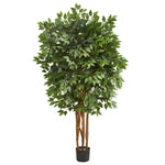 Nearly Natural 5` Super Deluxe Ficus Artificial Tree with 2100 Bendable Branches
