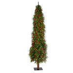 Nearly Natural T3509 8`Artificial Christmas Tree with 350 Multi-Color LED Lights