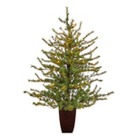 Nearly Natural T2342 52`` Artificial Christmas Tree with 100 Clear Lights