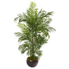 Nearly Natural 9795 66" Artificial Green Areca Palm Tree in Planter, UV Resistant (Indoor/Outdoor)