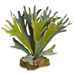 Nearly Natural 6108-S6 14" Artificial Green Staghorn Plant, Set of 6