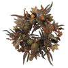 Nearly Natural 4907 28" Artificial Green Autumn Pumpkin Wreath