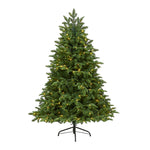 Nearly Natural 5`Wyoming Fir Artificial Christmas Tree with 250 Clear LED Lights and 630 Bendable Branches