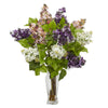 Nearly Natural Lilac Silk Flower Arrangement