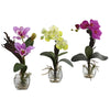 Nearly Natural Mixed Orchid w/Cube Arrangements (Set of 3)
