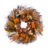 Nearly Natural W1251 22`` Autumn Dahlia and Berries Artificial Fall Wreath