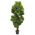 Nearly Natural 9107 5' Artificial Green Fiddle Leaf Fig Tree