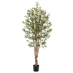Nearly Natural T1527 5` Olive Artificial Tree with 1656 Leaves