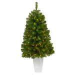 Nearly Natural T2270 50`` Artificial Christmas Tree with 100 Clear Lights