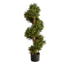 Nearly Natural T2027 33`` Boxwood Topiary Spiral Artificial Trees