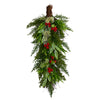 Nearly Natural W1274 30`` Cedar and Berry Artificial Christmas Swag