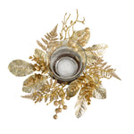 Nearly Natural A1841 10`` Golden Artificial Christmas Candelabrum