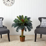 Nearly Natural T1533 3` Sago Palm Artificial Trees