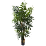 Nearly Natural 5409 6' Artificial Green Bulb Areca Palm Tree