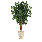 Nearly Natural T1397 6` Sakaki Artificial Tree with 1470 Bendable Branches in Decorative Urn