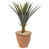 Nearly Natural 9437 32" Artificial Green Agave Succulent Plant in Terra Cotta Planter