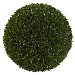 Nearly Natural 6808 14" Artificial Green Boxwood Ball (Indoor/Outdoor)
