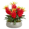 Nearly Natural 22``Dragon Fruit Artificial Plant in Gray Garden Vase