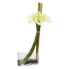 Nearly Natural 18`` Calla Lily with Bamboo Artificial Arrangement