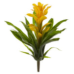 Nearly Natural 15`` Bromeliad Artificial Flower (Set of 4)