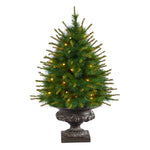 Nearly Natural T2295 3.5’ Artificial Christmas Tree with 50 Clear Lights