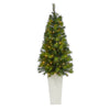 Nearly Natural T2301 57” Artificial Christmas Tree with 100  White LED Lights