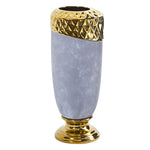 Nearly Natural 0767-S1 11.5” Regal Stone Vase with Gold Accents