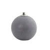 Nearly Natural 4250 12.5" Gray Outdoor Sphere Shaped Oil Lamp