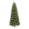 Nearly Natural 6.5` Cashmere Slim Artificial Christmas Tree with 350 Warm White Lights and 660 Bendable Branches