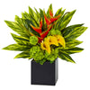 Nearly Natural 1490 Heliconia & Calla Arrangement